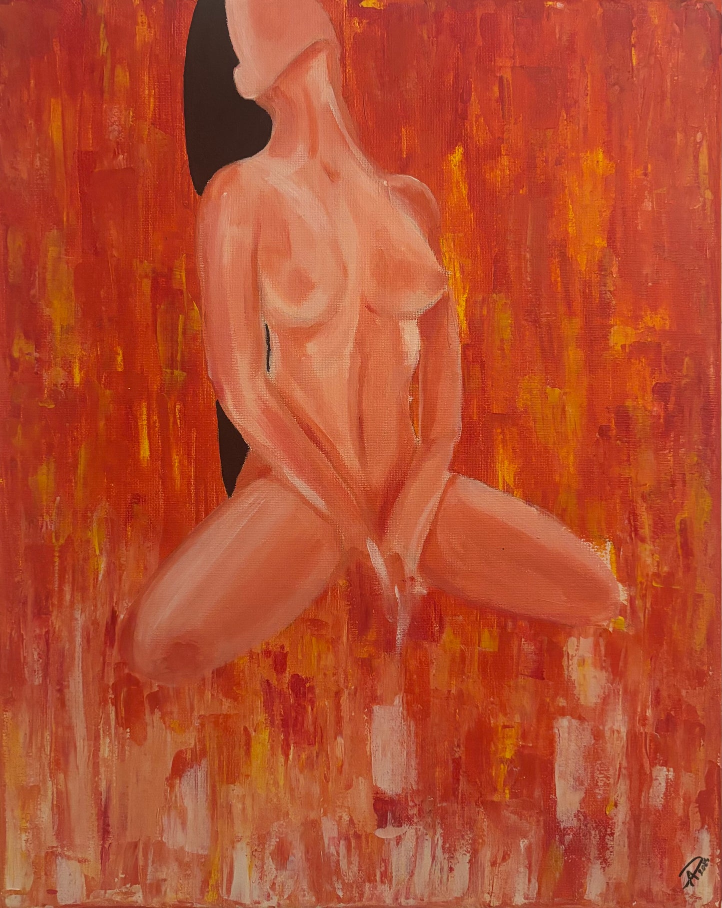 Silhouette - femme et couleurs chaudes