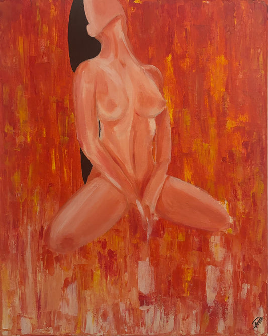 Silhouette - femme et couleurs chaudes